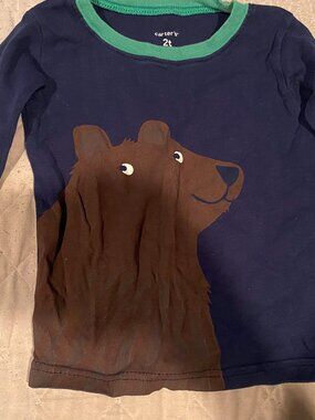 Carter's Brown Bear Long sleeve tee- size-2t- good condition!